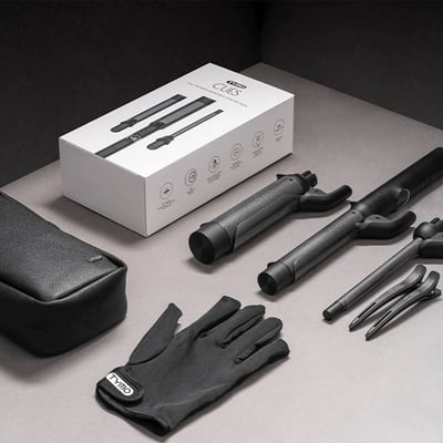 【TYMO】CUES負離子捲髮棒｜三款陶瓷捲筒｜夢幻粉｜經典黑6