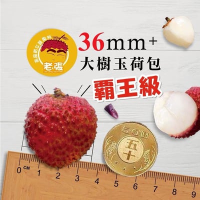 ｜預購｜老張｜玉荷包荔枝｜兩款｜A款：霸王級-36mm+｜B款：精選級-33mm+｜5台斤／箱×2箱｜1