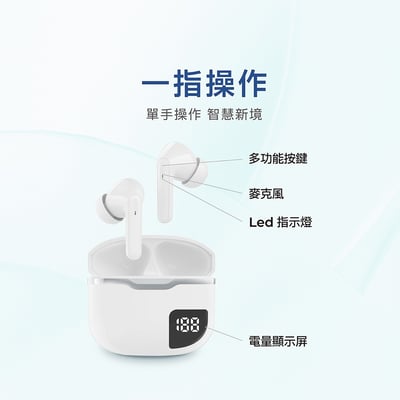 【aiwa 愛華】真無線藍牙耳機AT-C60A6