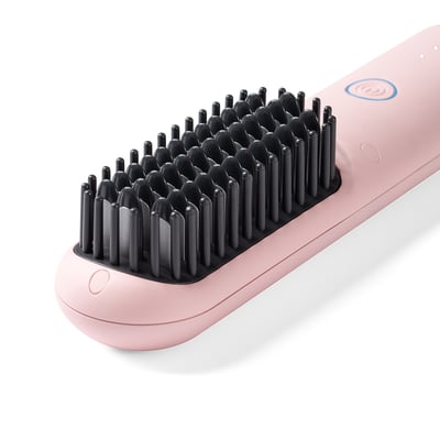 ｜TYMO｜PORTA Pro 陶瓷發熱直髮梳｜無線輕巧｜2億負離子｜夢幻粉