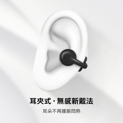 ｜AIWA｜耳夾式真無線藍牙耳機AT-H06 EDGE｜3