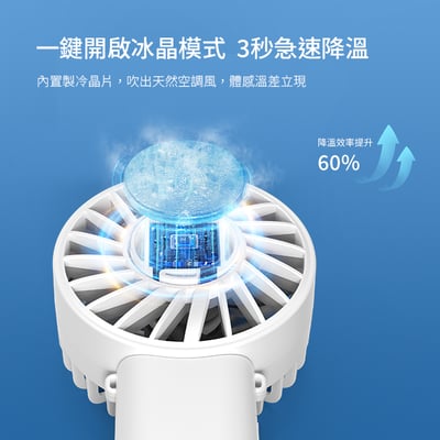 ｜預購｜DIKE｜晶片製冷手持掛脖兩用扇｜純淨白｜買一送一5