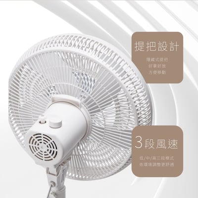 ｜Cyber｜14吋雙風道循環立扇｜五片飛刀葉片｜買一送一6