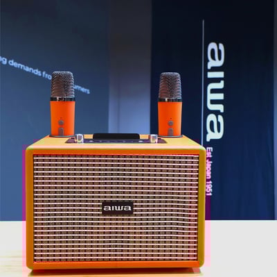 【aiwa 愛華】K歌音箱 AI-KBQ20-橘色/白色6