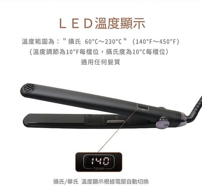 【TYMO】SWAY 智慧造型夾｜奈米鈦板｜MCH技術｜觸摸面板｜夢幻粉｜經典黑18