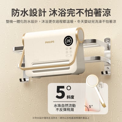 ｜Philips 飛利浦｜石磨烯壁掛暖風機｜陶磁居浴兩用電暖器｜可遙控4