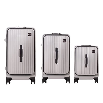 ｜MyTravel前程悅旅｜前開式胖胖箱｜水泥灰｜草綠色｜溫柔粉｜暗夜黑｜28吋再送一個旅行收納包9