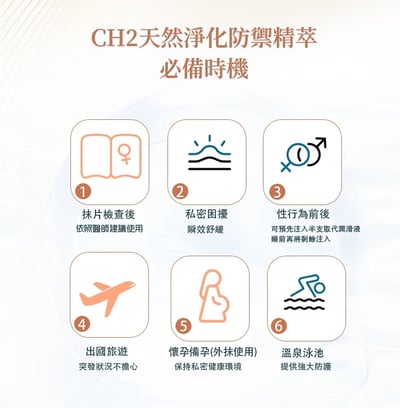 ｜CH2｜天然淨化精萃｜私密防禦淨潤版｜一盒5入｜15