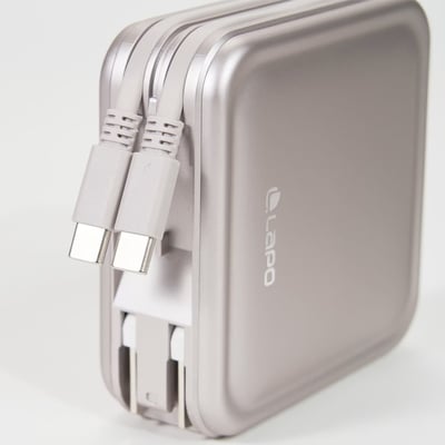 ｜LaPO｜三代WT-08｜超進化八合一無線快充行動電源｜ ｜三色可選｜琉光金｜微墨藍｜柔霧白｜23