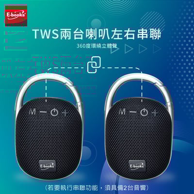 ｜Cyber｜掛勾式可串聯美聲藍牙5.3音響｜買一送一6