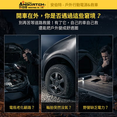 ｜安伯特｜戶外行動電源&救車｜110V 12V QC3.0救車｜戶外電源｜打氣｜照明｜露營｜防災｜停電｜10Ah升級款｜AD200002｜2