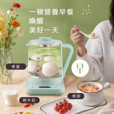｜AIWA｜1.5L 多功能養生壺｜蒸籠/養生壺/美食鍋/燉盅/煮茶器｜4