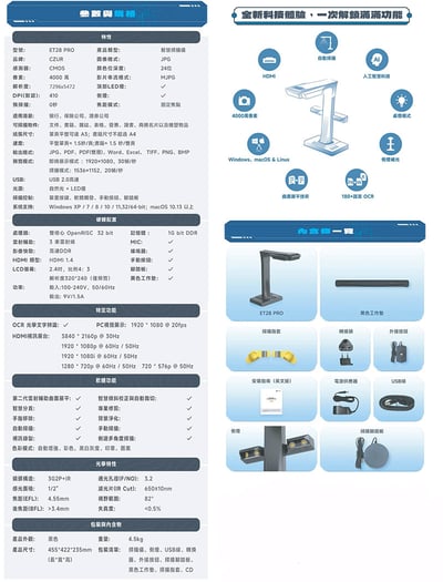 ｜CZUR｜ET28 Pro 究極職人文字工程掃描器｜13