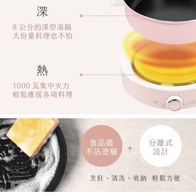 【aiwa 愛華】多功能電熱鍋 AE-B4M