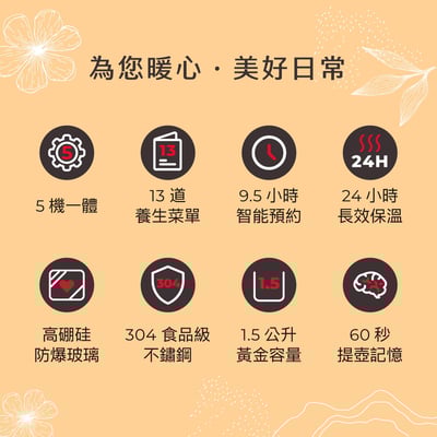 ｜AIWA｜1.5L 多功能養生壺｜蒸籠/養生壺/美食鍋/燉盅/煮茶器｜2