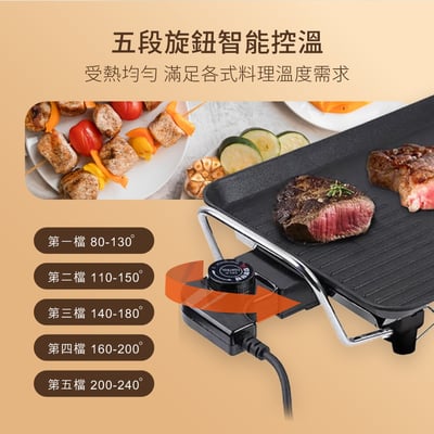 ｜RASTO ｜AP7 不沾鍋五段溫控功能電烤盤｜4