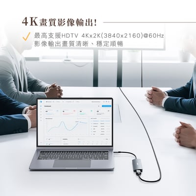｜KINYO｜六合一多功能擴充座｜ USB集線器/手機投影(USB 3.2、Type-C、HDTV、SD、TF)｜9