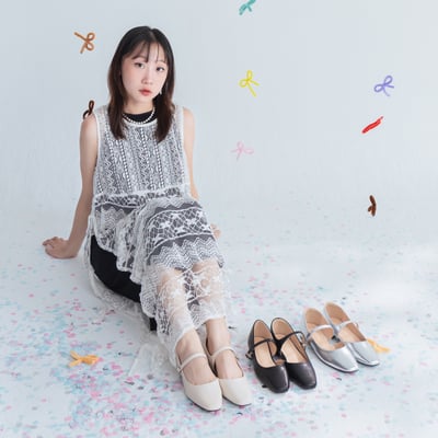 法式軟皮扣帶低跟瑪莉珍鞋4