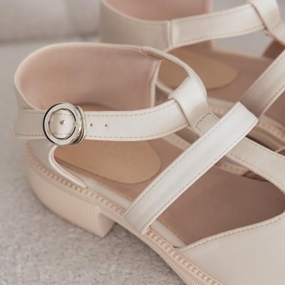 大尺碼韓系包頭漁夫編織涼鞋2