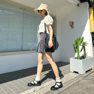 大尺碼韓系包頭漁夫編織涼鞋4