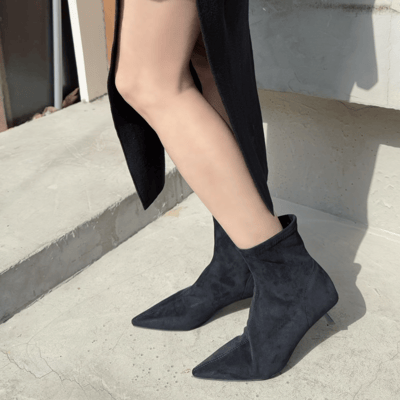 歐美小貓跟尖頭短襪靴3