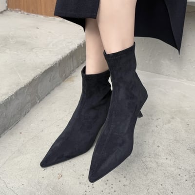 歐美小貓跟尖頭短襪靴2