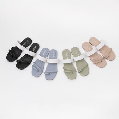 MIT不對稱設計平底拖鞋3