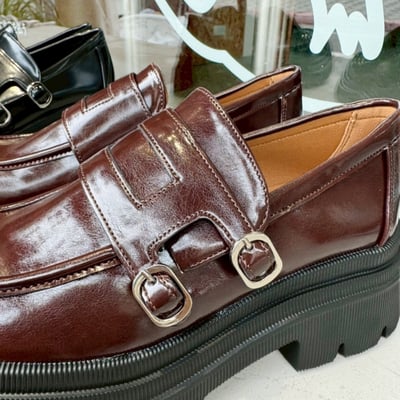 雙扣學院風輕量厚底樂福鞋3