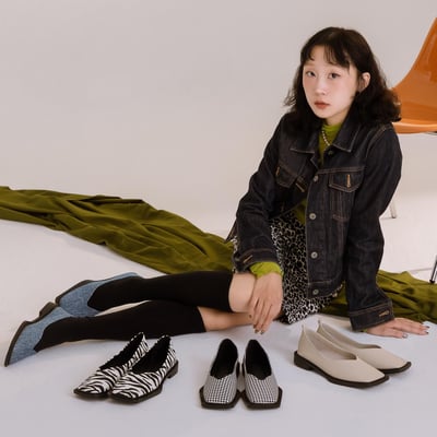 小眾設計方頭平底鞋5