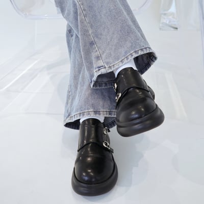 率性雙扣機能厚底樂福鞋3