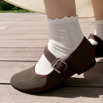 復古銀扣瑪莉珍奶奶鞋5