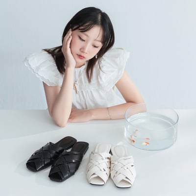 編織穆勒平底拖鞋4