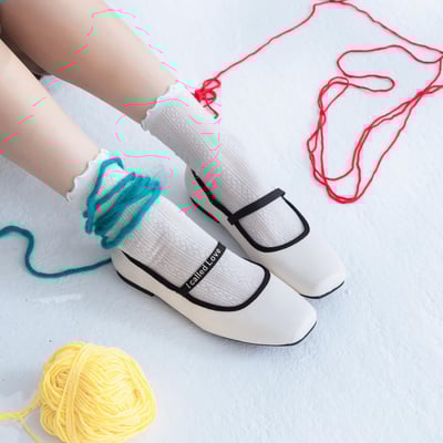 一字帶瑪莉珍平底娃娃鞋6