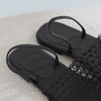 漁網編織兩穿涼拖鞋2