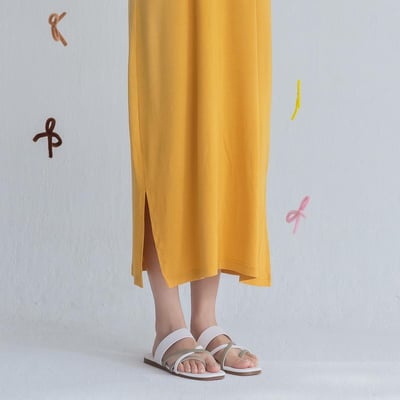 MIT撞色線條平底拖鞋4