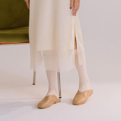 弧面線型簡約軟墊穆勒鞋2