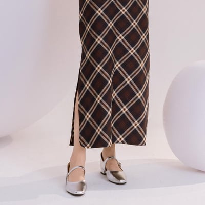 法式軟皮扣帶低跟瑪莉珍鞋1