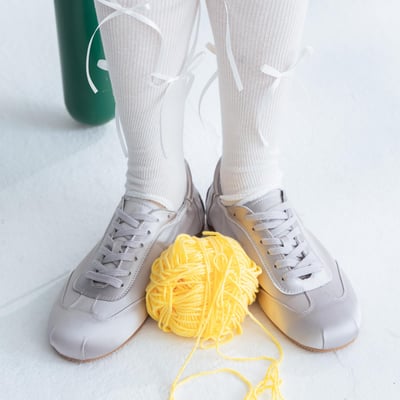 芭蕾風輕量緞面休閒運動鞋3