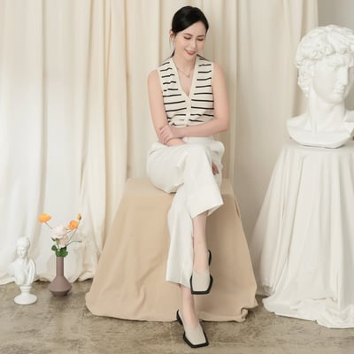 小眾設計方頭平底鞋2