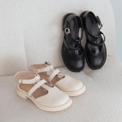 大尺碼韓系包頭漁夫編織涼鞋1