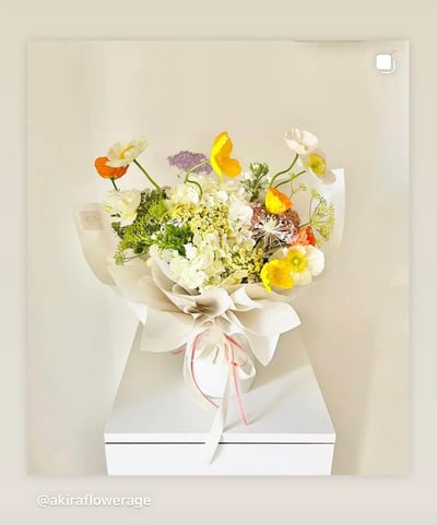 冰島罌粟週年紀念花束6