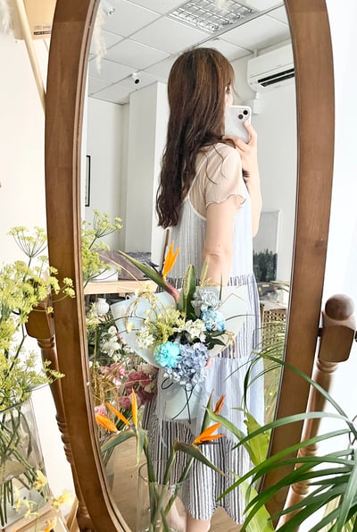 藍色寫意祝福客製花束 Customized Bouquet6