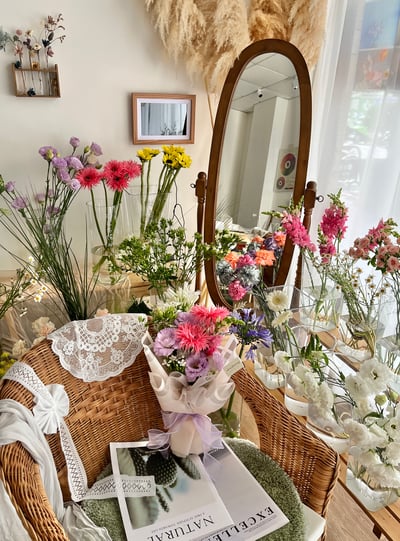 羽毛太陽自然客製花束 Customized Bouquet6