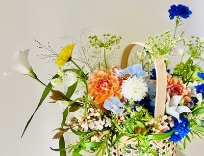 春之饗宴繁花提籃Spring wishes Centerpiece2