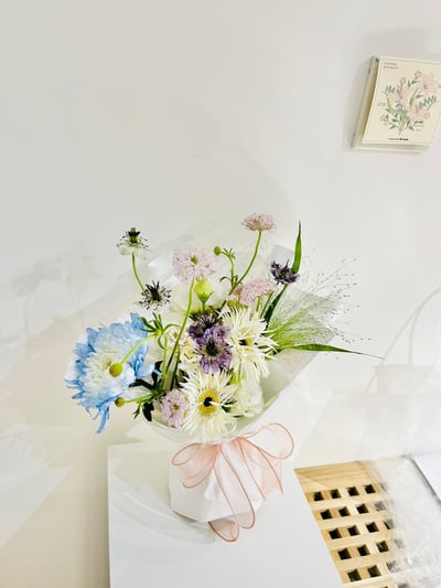 溫柔初心羽毛太陽客製花束 Customized Bouquet3