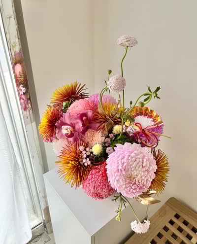 金絨粉黛開幕誌慶盆花 Centerpiece3