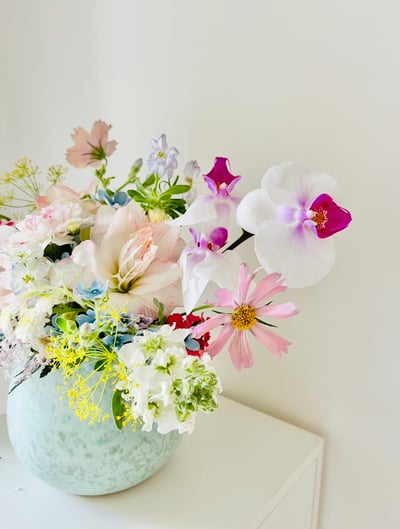 春綠彩虹盆花 Spring Rainbow Centerpiece3