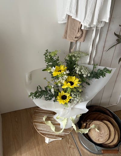 向日葵自然清新祝福花束 Customized Bouquet4