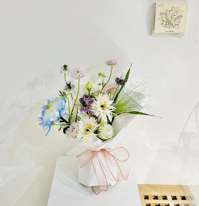 溫柔初心羽毛太陽客製花束 Customized Bouquet1