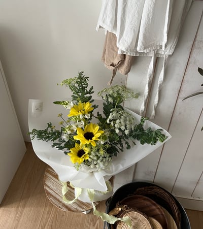 向日葵自然清新祝福花束 Customized Bouquet3